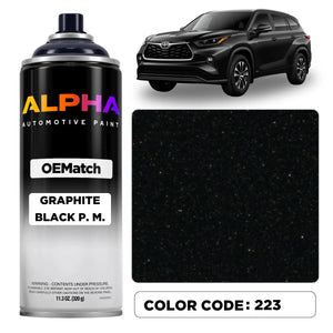 Toyota Graphite Black Pearl Metallic 223 | OEMatch Spray Can