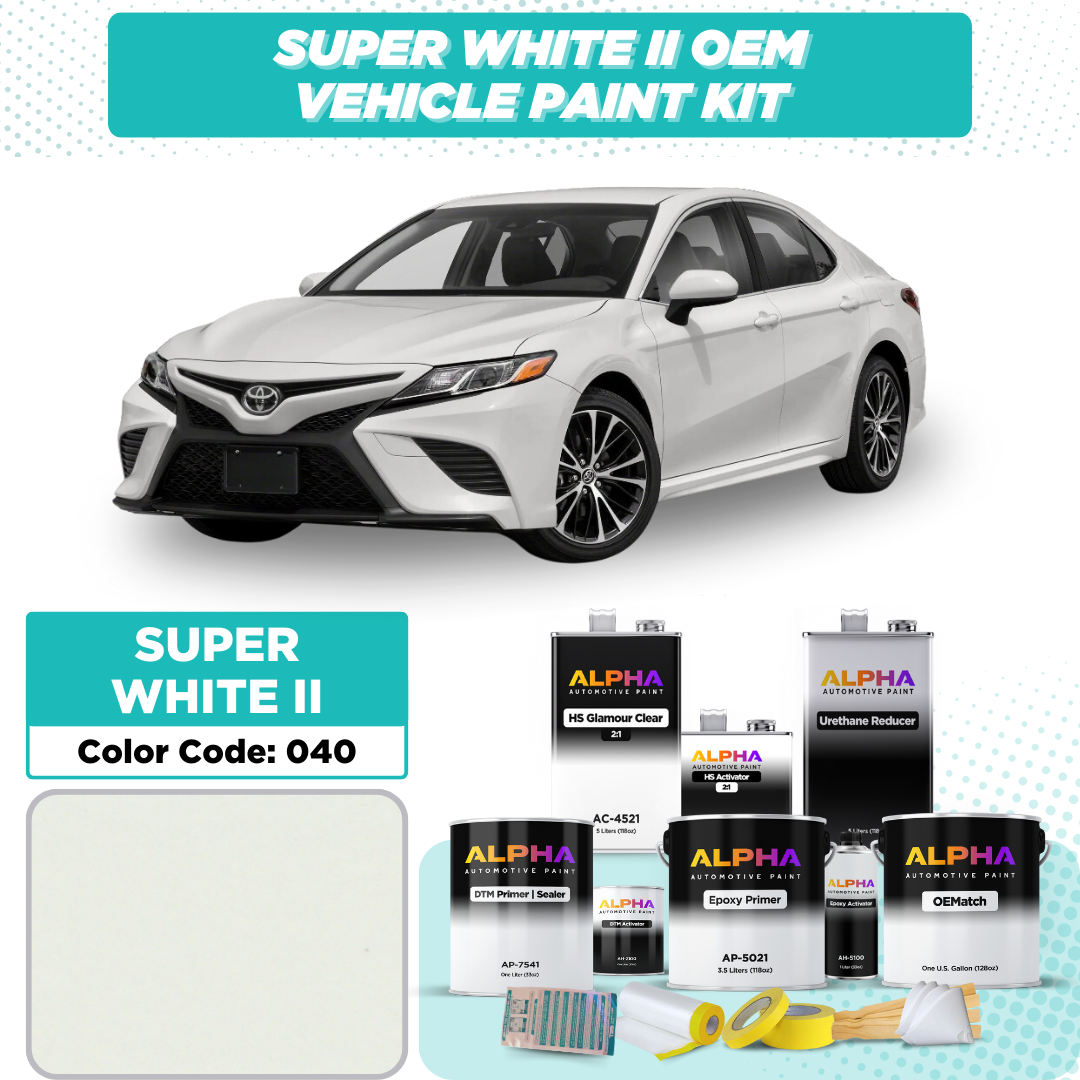 Toyota Super White II 040 | OEMatch Vehicle Paint Kit