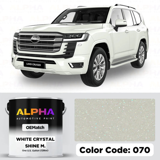 Toyota White Crystal Shine Metallic 070 | OEMatch Basecoat