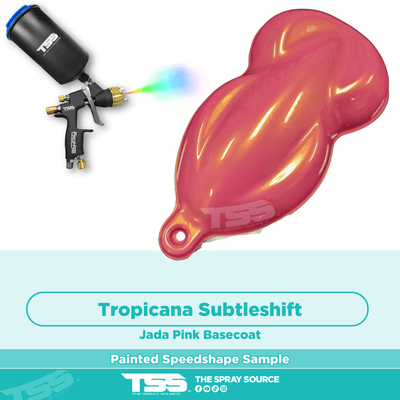 Tropicana Subtleshift Pre-Sprayed Speedshape Paint Sample (Jada Pink Ground Coat) - The Spray Source - Alpha Pigments