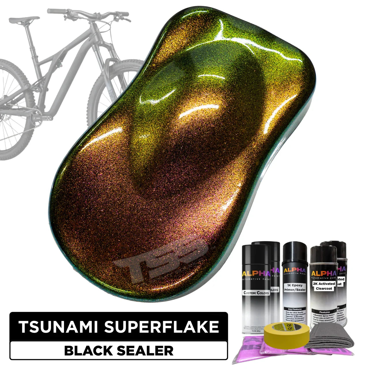 Tsunami Superflake Bike Paint Kit