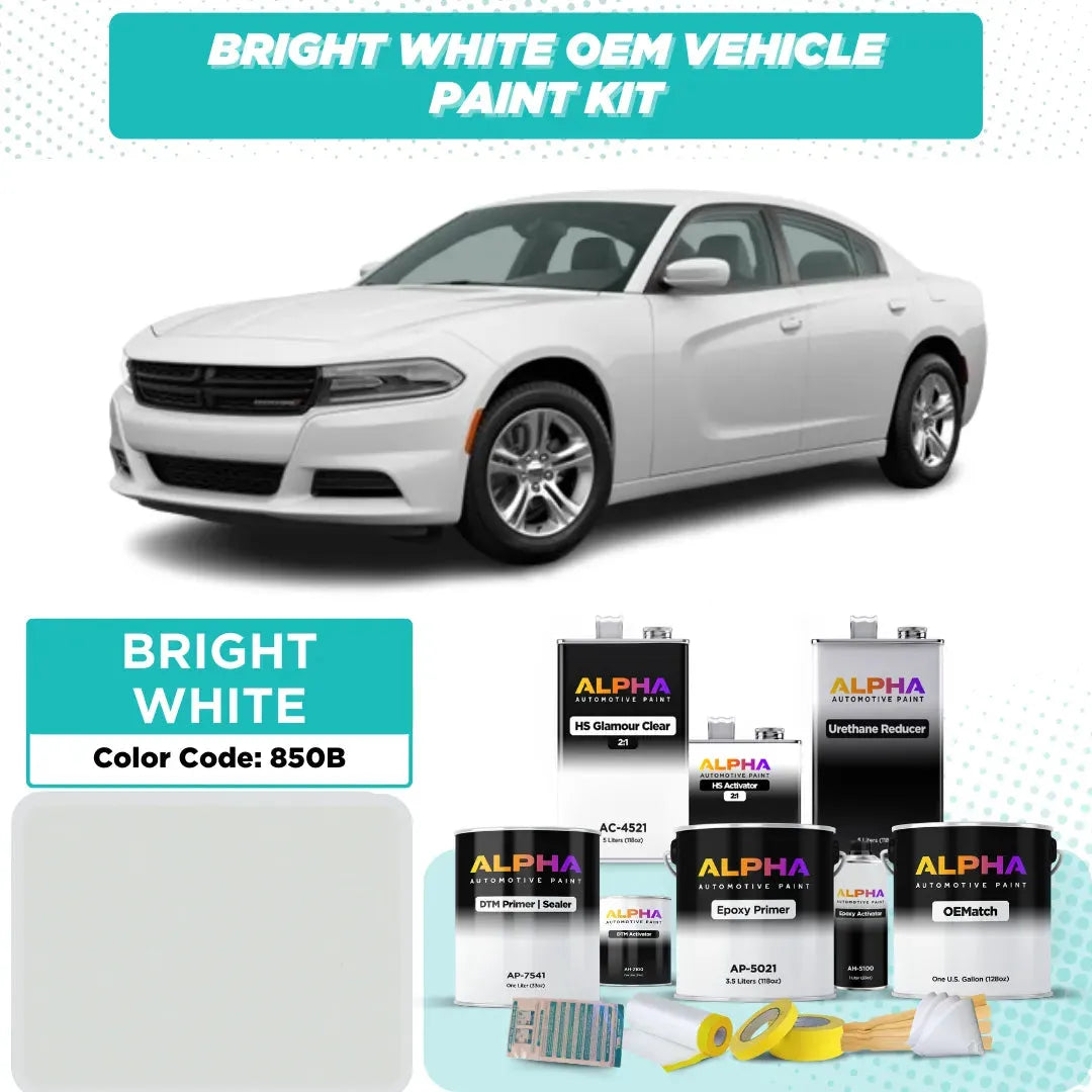 CHRYSLER USA BRIGHT WHITE 850B / PW7 | OEMatch Vehicle Paint Kit
