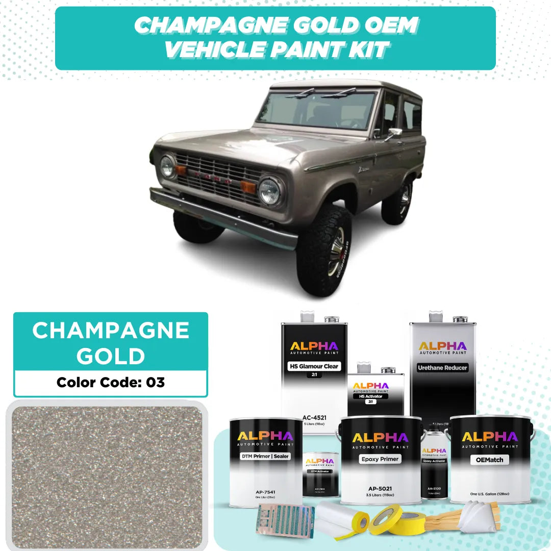 FORD CHAMPAGNE GOLD M. 03 / 294 | OEMatch Vehicle Paint Kit