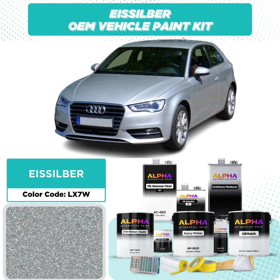 VOLKSWAGEN / AUDI EISSILBER M. LX7W / X7W | OEMatch Vehicle Paint Kit