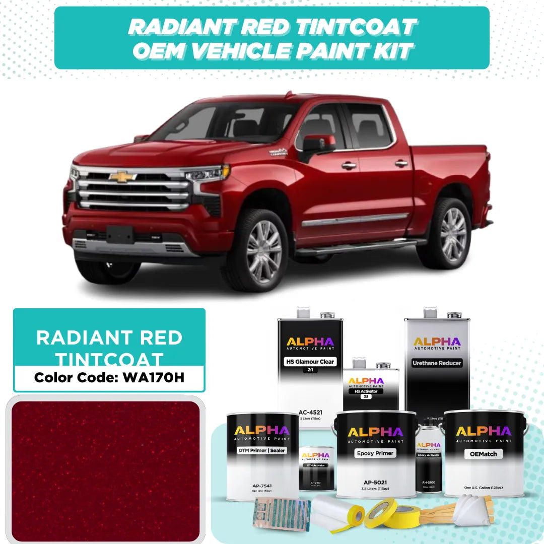 GEN. MOTORS USA RADIANT RED M. TINTCOAT  WA170H | OEMatch Vehicle Paint Kit