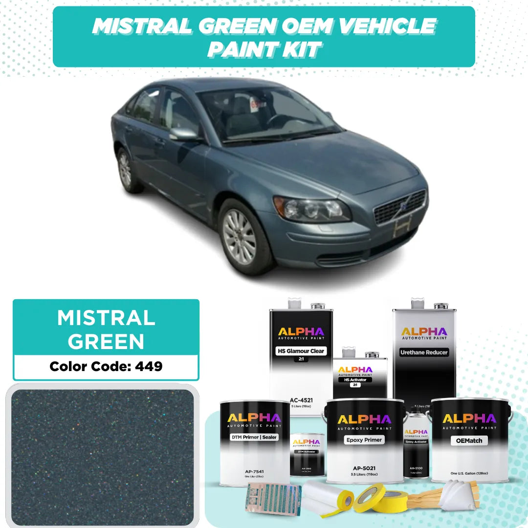 VOLVO MISTRAL GREEN M. 449 | OEMatch Vehicle Paint Kit