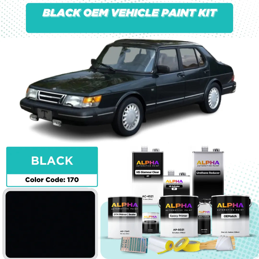 SAAB BLACK 170 | OEMatch Vehicle Paint Kit