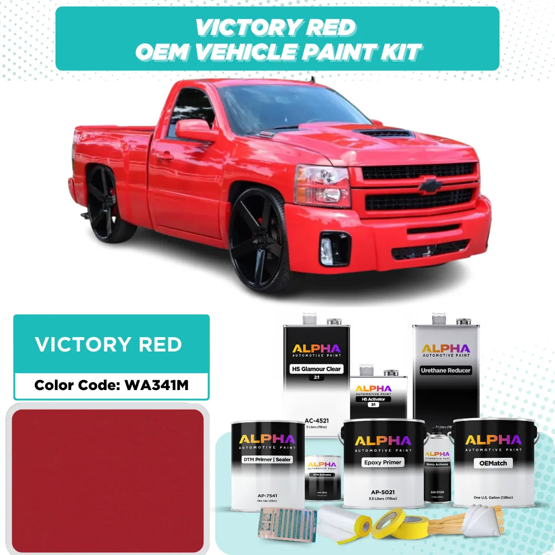 GEN. MOTORS USA VICTORY RED WA341M | OEMatch Vehicle Paint Kit