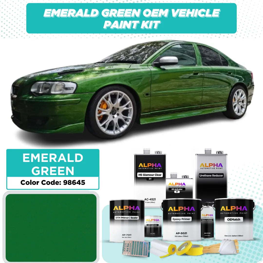 VOLVO EMERALD GREEN 98645 / 6001 | OEMatch Vehicle Paint Kit