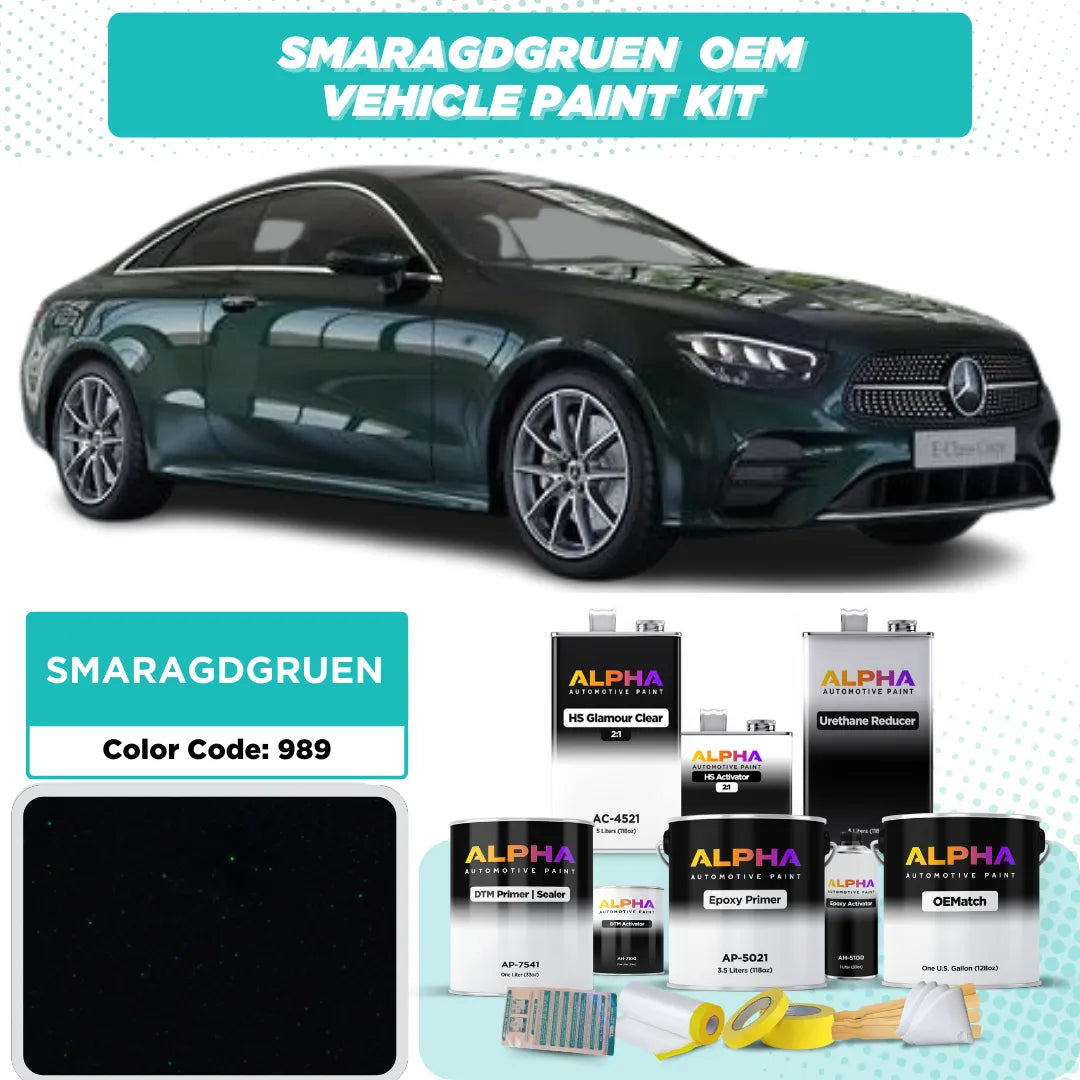 MERCEDES SMARAGDGRUEN M. 989 | OEMatch Vehicle Paint Kit