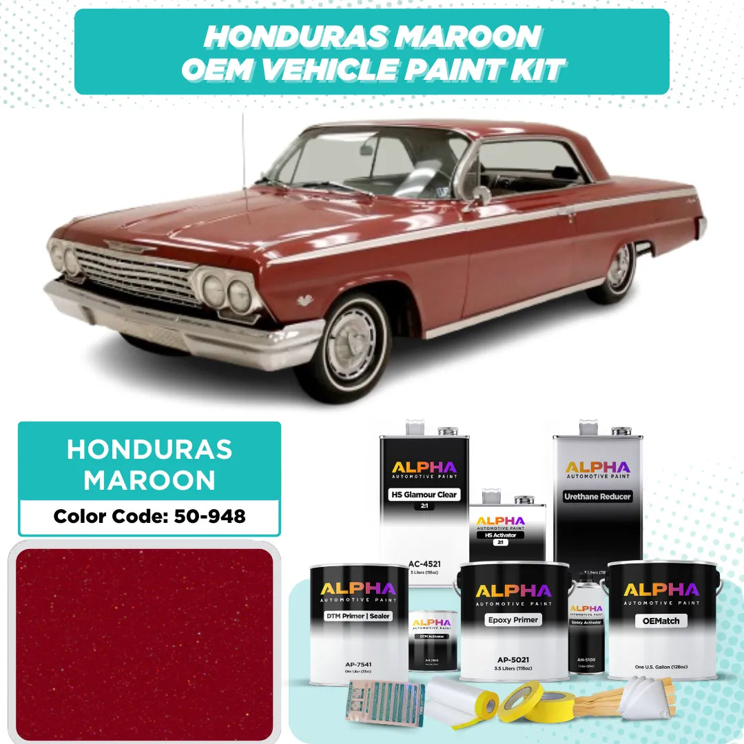 GEN. MOTORS USA HONDURAS MAROON M. 50-948 | OEMatch Vehicle Paint Kit