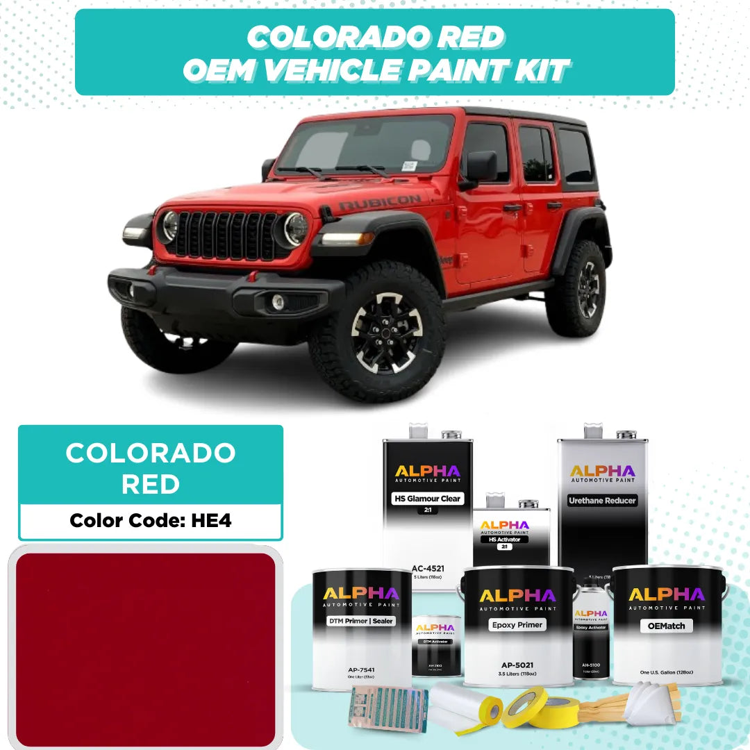 CHRYSLER USA COLORADO RED HE4 | OEMatch Vehicle Paint Kit