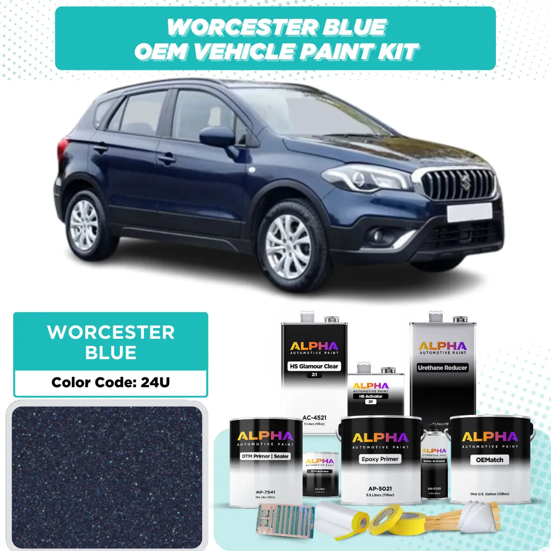 SUZ WORCESTER BLUE M. 24U | OEMatch Vehicle Paint Kit