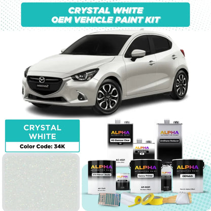 MAZDA CRYSTAL WHITE P. M. 34K | OEMatch Vehicle Paint Kit
