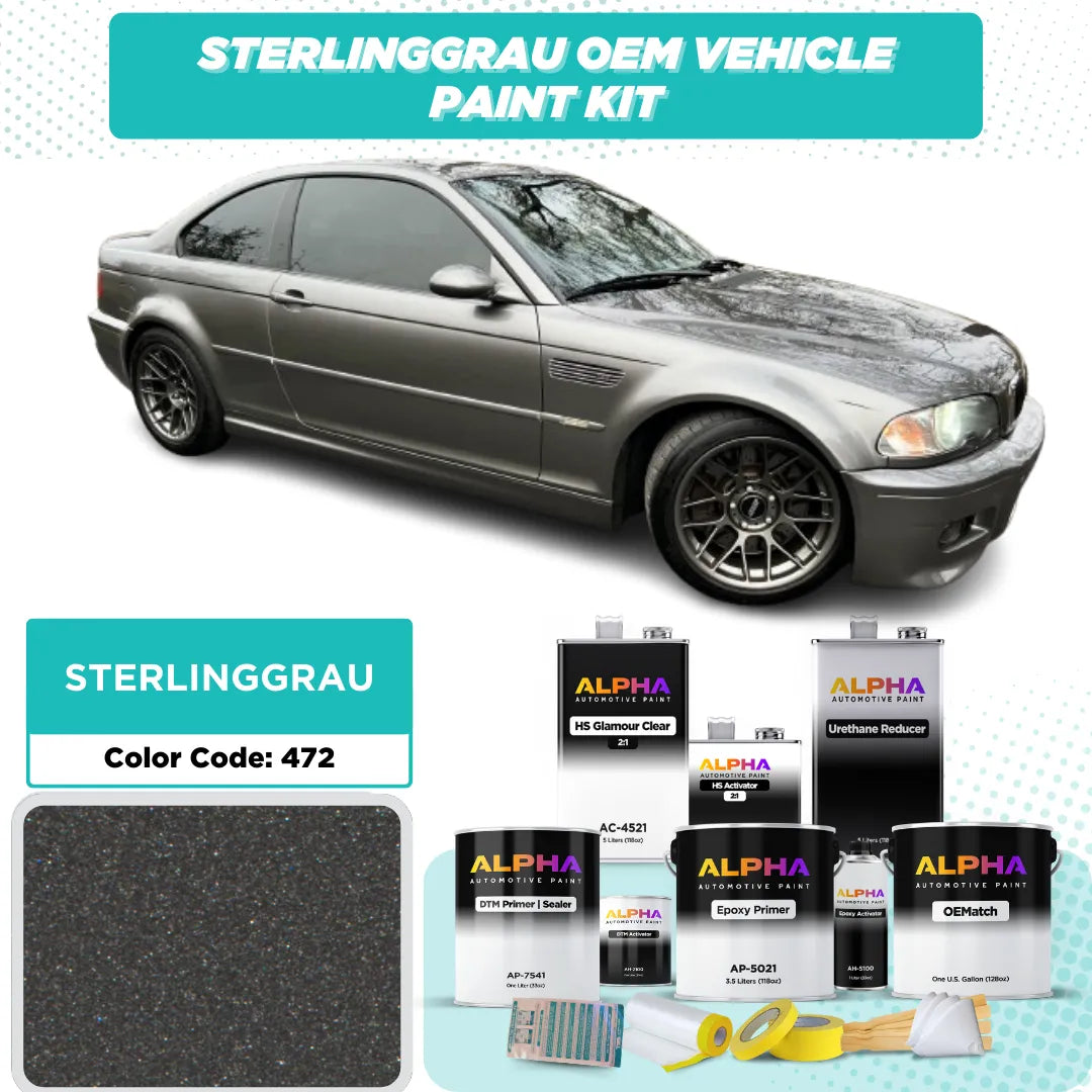 BMW STERLINGGRAU M. 472 | OEMatch Vehicle Paint Kit