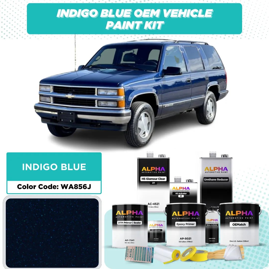 GEN. MOTORS USA INDIGO BLUE P. M. WA856J / 39U-856J | OEMatch Vehicle Paint Kit