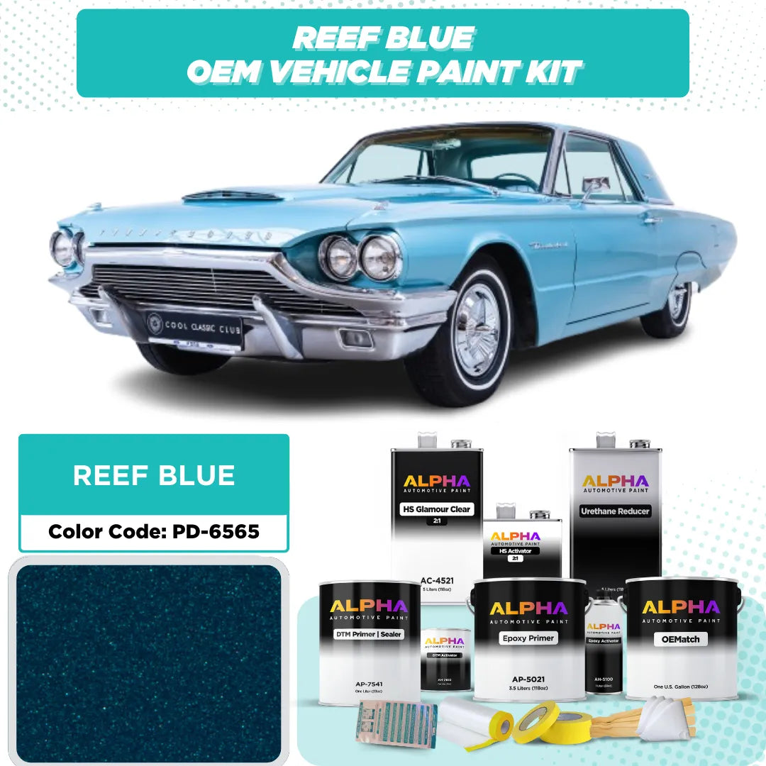 FORD USA REEF BLUE M. PD-6565 | OEMatch Vehicle Paint Kit