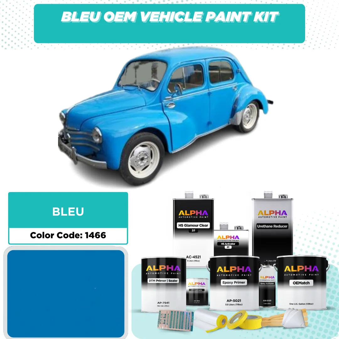 RENAULT BLEU RFA 1466 / 5015 | OEMatch Vehicle Paint Kit