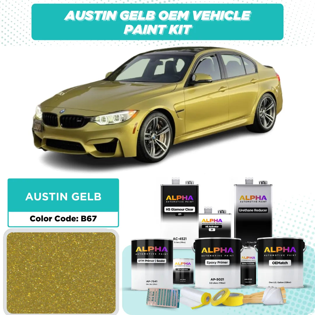 BMW AUSTIN GELB M. B67 | OEMatch Vehicle Paint Kit