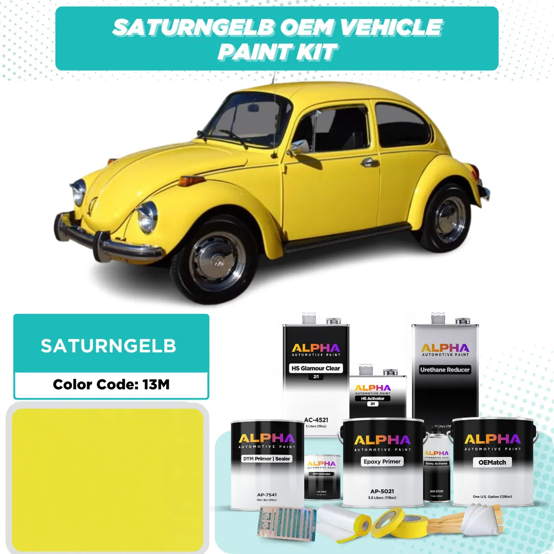 VOLKSWAGEN / AUDI SATURNGELB 13M | OEMatch Vehicle Paint Kit