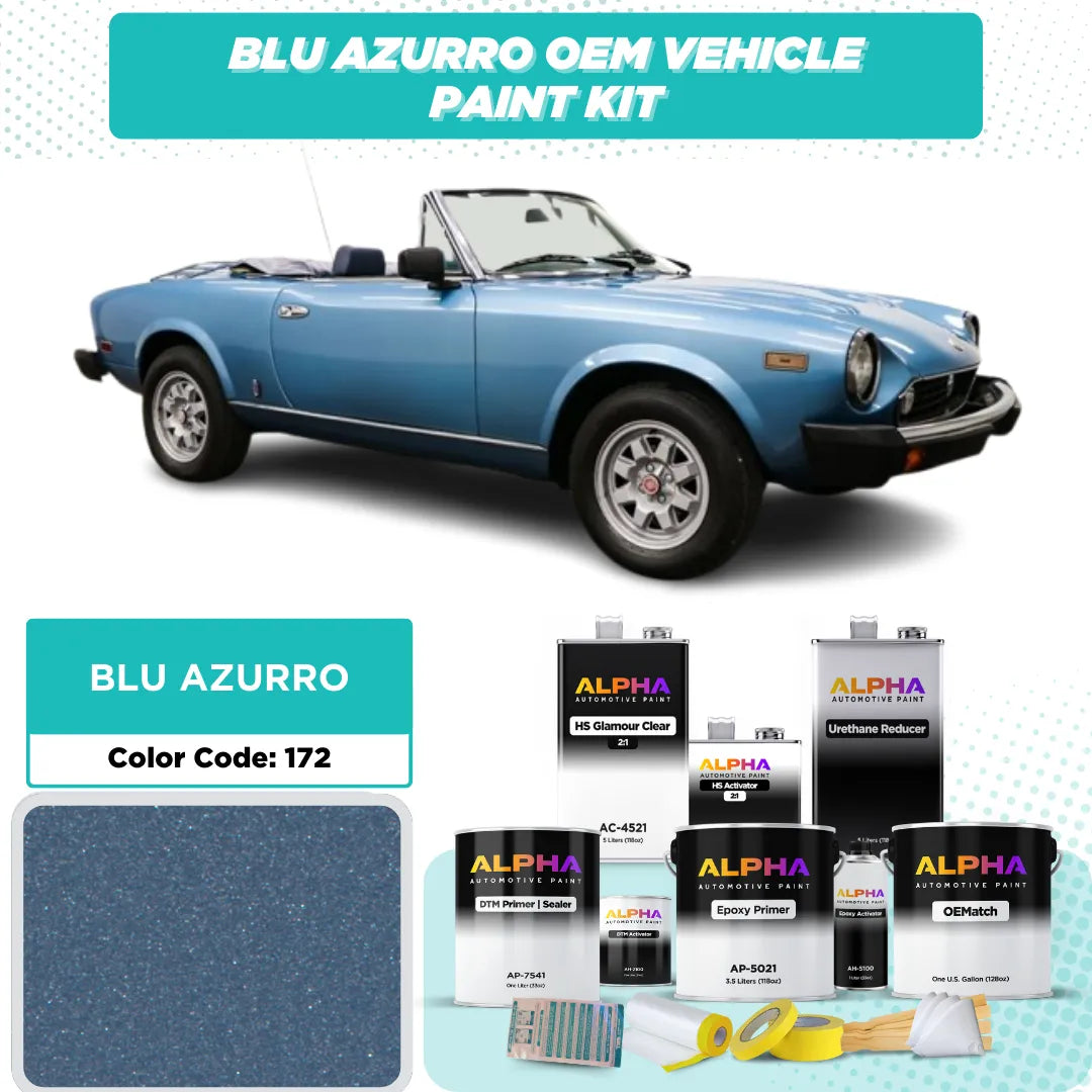 FIAT BLU AZURRO M. 172 | OEMatch Vehicle Paint Kit