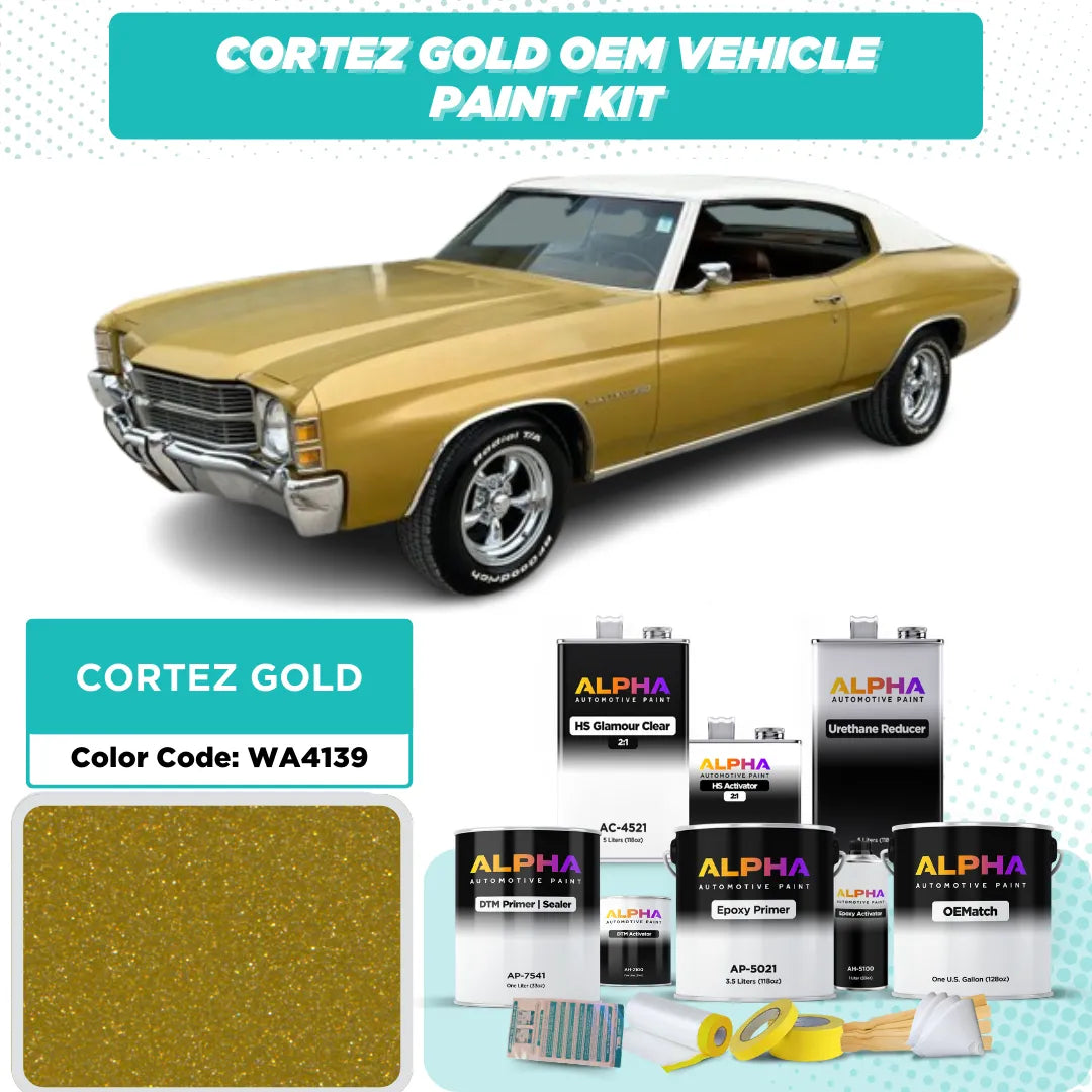 GEN. MOTORS USA CORTEZ GOLD M. WA4139 | OEMatch Vehicle Paint Kit