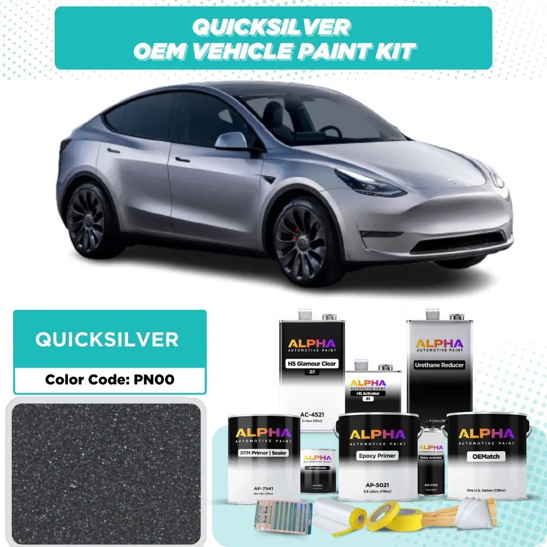 TESLA MOTORS QUICKSILVER M. PN00  | OEMatch Vehicle Paint Kit