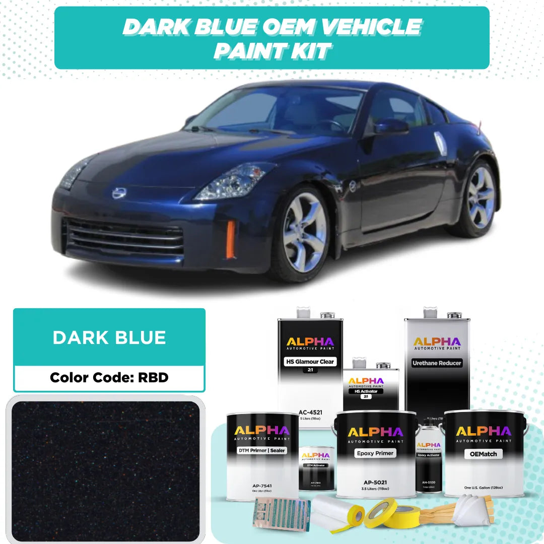 NISSAN DARK BLUE M. RBD | OEMatch Vehicle Paint Kit