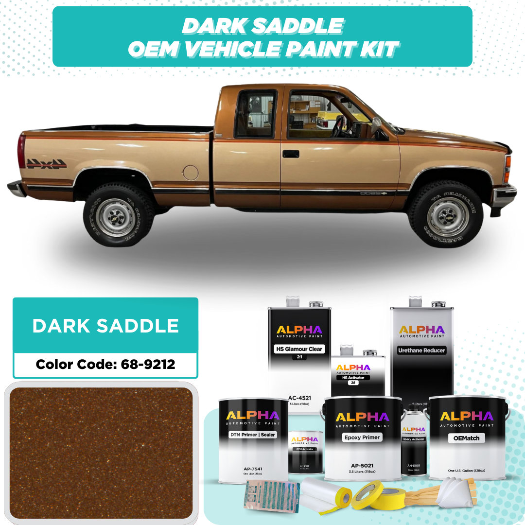 Gen. Motors USA Dark Saddle M. 68-9212 | OEMatch Vehicle Paint Kit