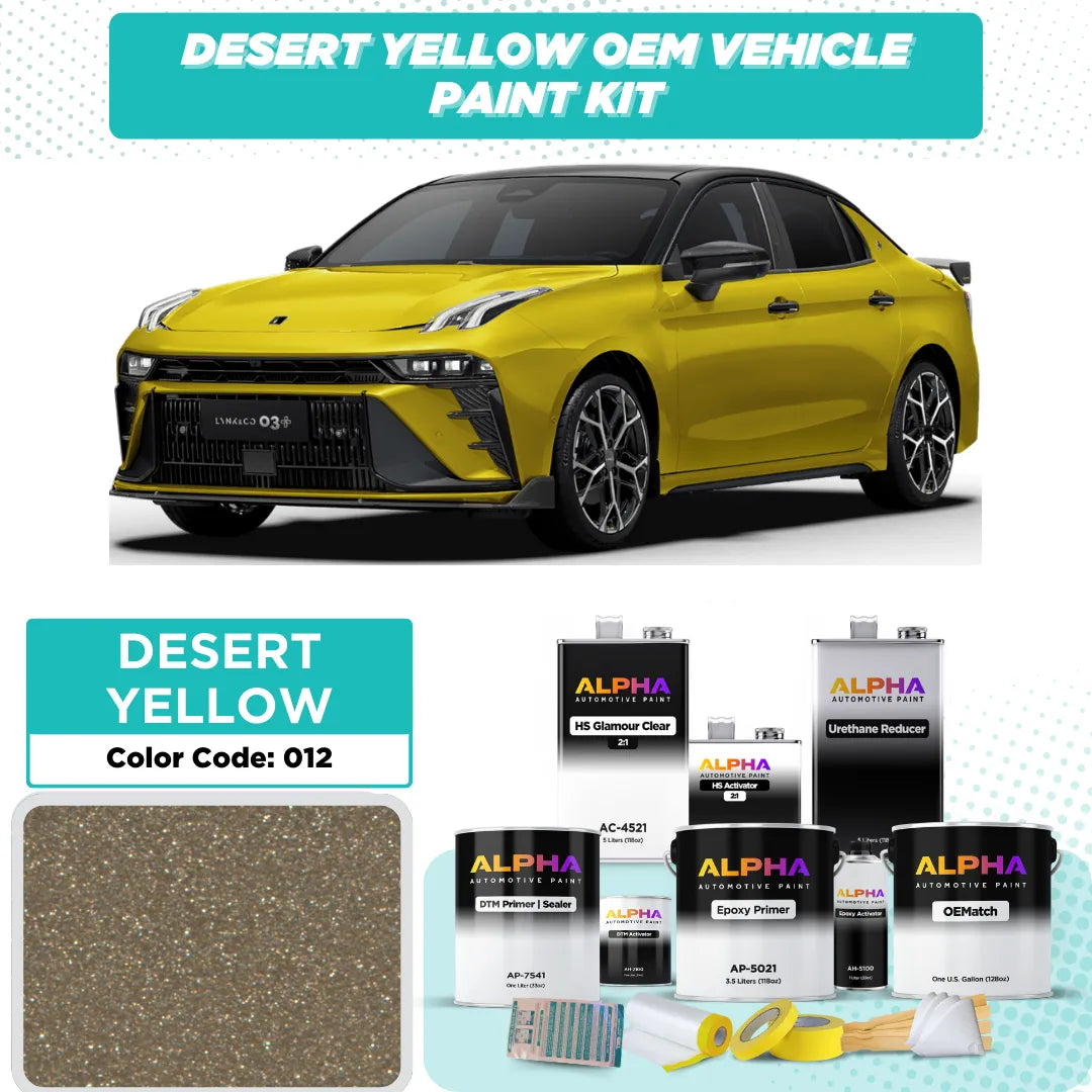 LYNK AND CO DESERT YELLOW M. 012 / 012 | OEMatch Vehicle Paint Kit