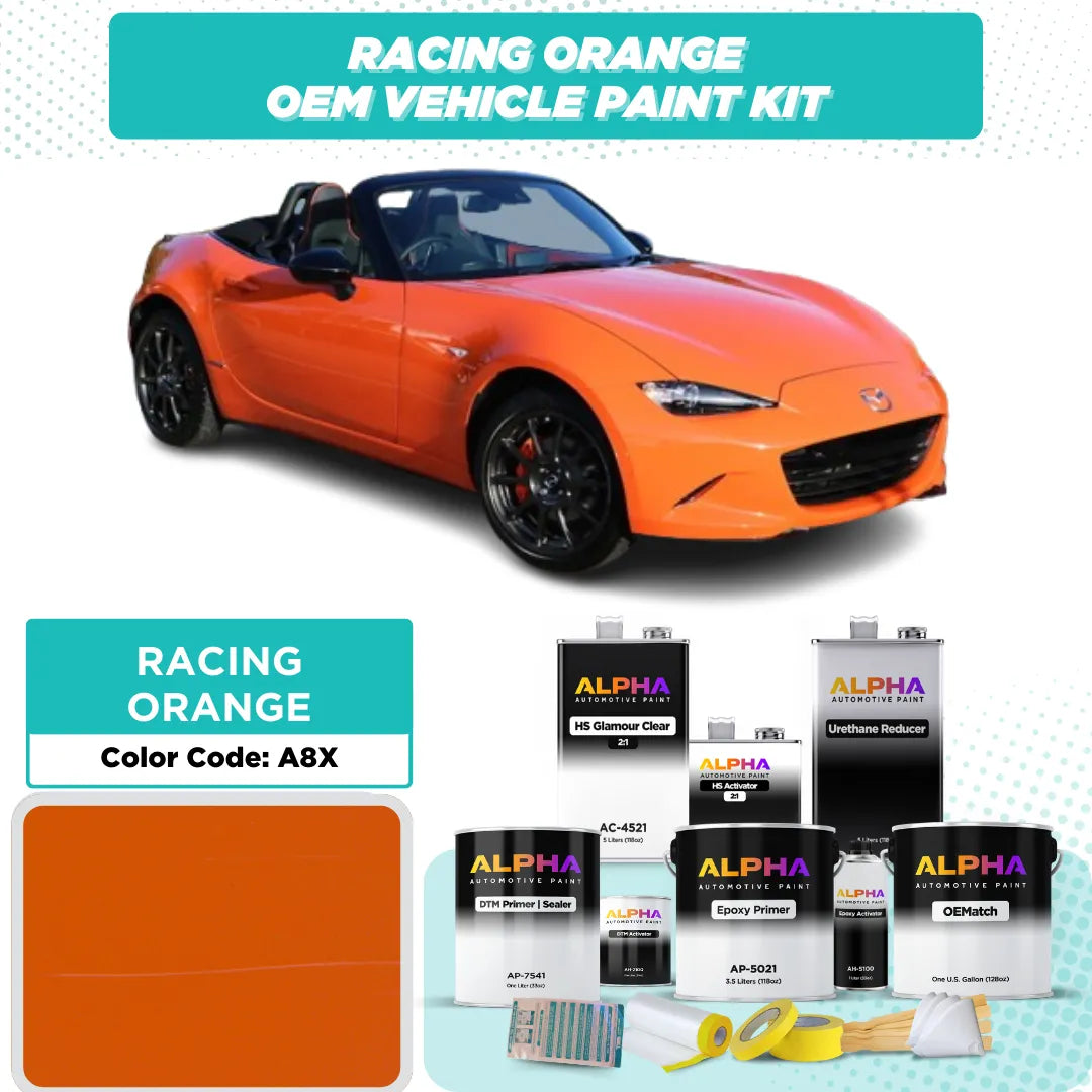 MAZDA RACING ORANGE  A8X | OEMatch Vehicle Paint Kit