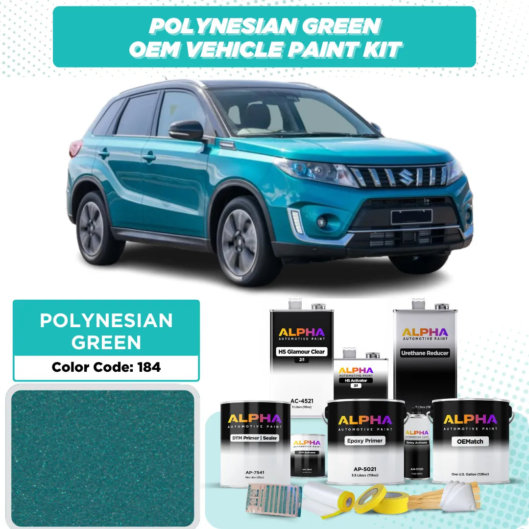 SUZUKI POLYNESIAN GREEN M. 184 / 1PV | OEMatch Vehicle Paint Kit