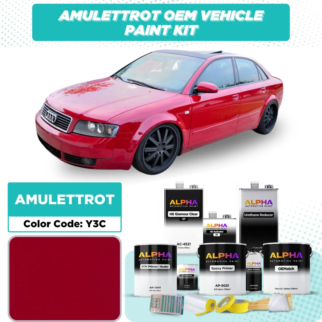 Volkswagen / Audi Amulet Red Y3C | OEMatch Vehicle Paint Kit