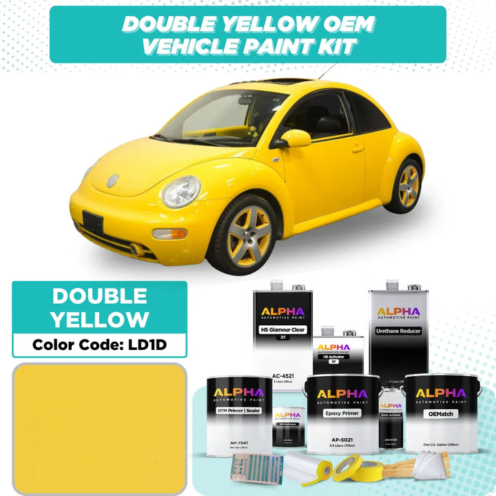 Volkswagen / Audi Double Yellow LD1D / D1D | OEMatch Vehicle Paint Kit