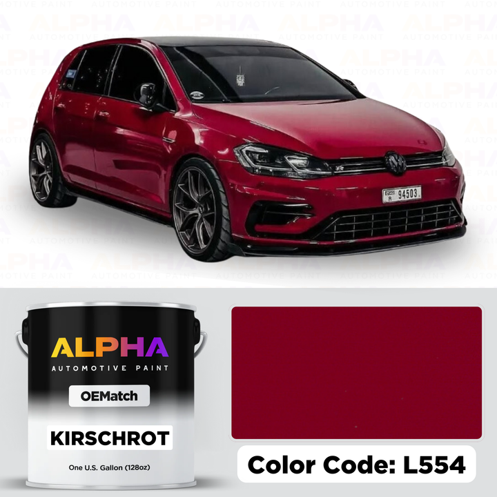 VOLKSWAGEN / AUDI KIRSCHROT L554 / 554 | OEMatch Basecoat