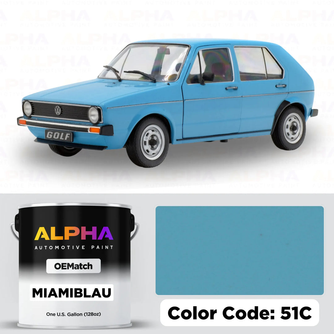 Volkswagen / Audi Miami Blue 51C | OEMatch Basecoat