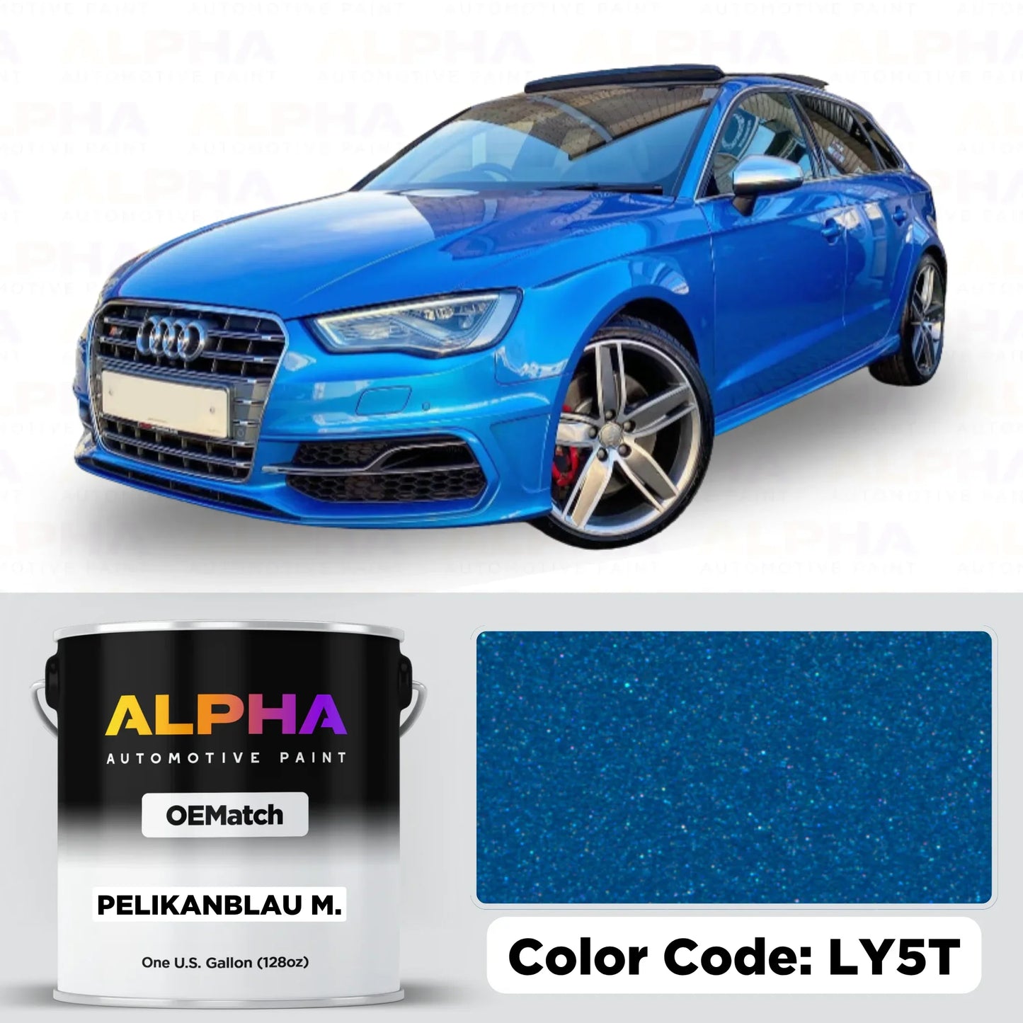Volkswagen / Audi Pelican Blue M. LY5T / Y5T | OEMatch Basecoat