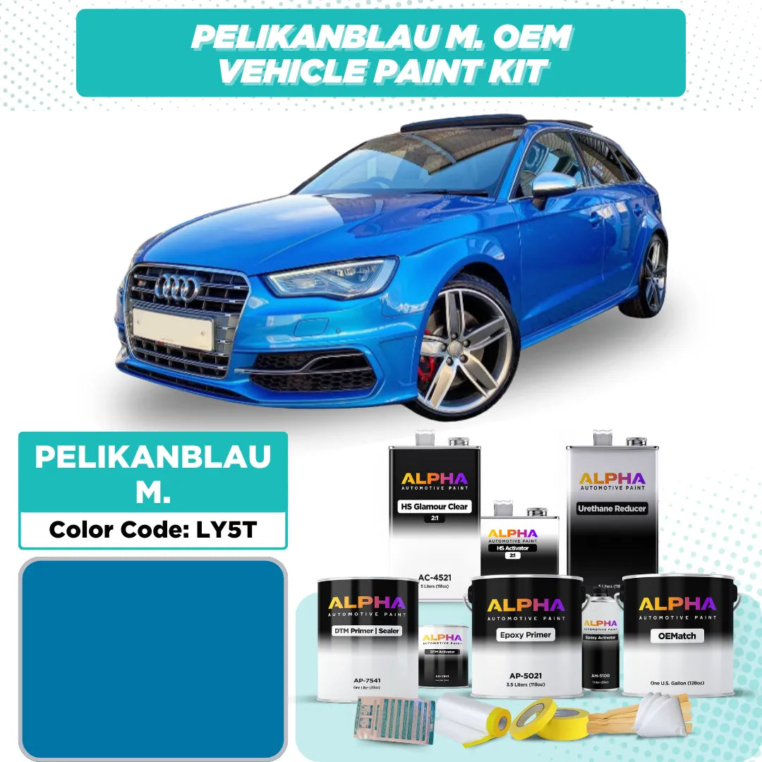 Volkswagen / Audi Pelican Blue M. LY5T / Y5T | OEMatch Vehicle Paint Kit