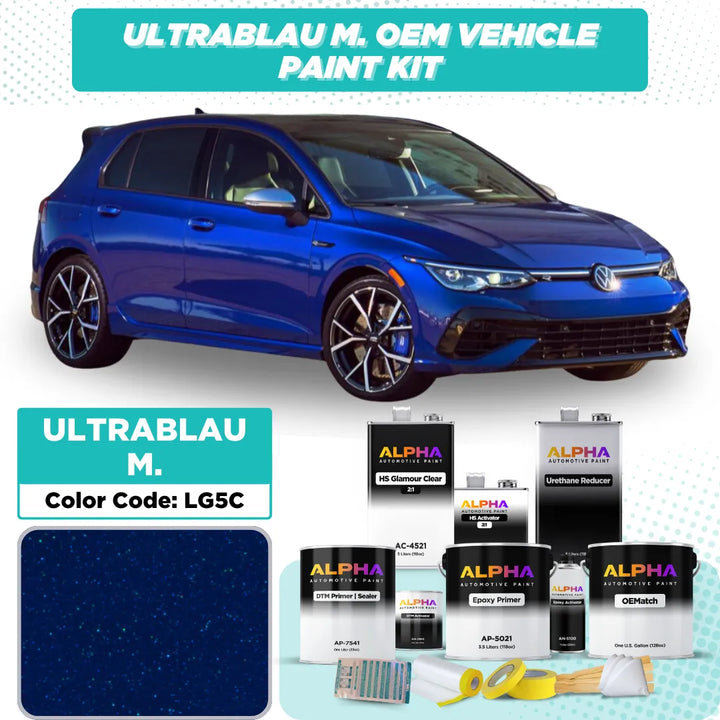 Volkswagen / Audi Ultra Blue M. LG5C | OEMatch Vehicle Paint Kit