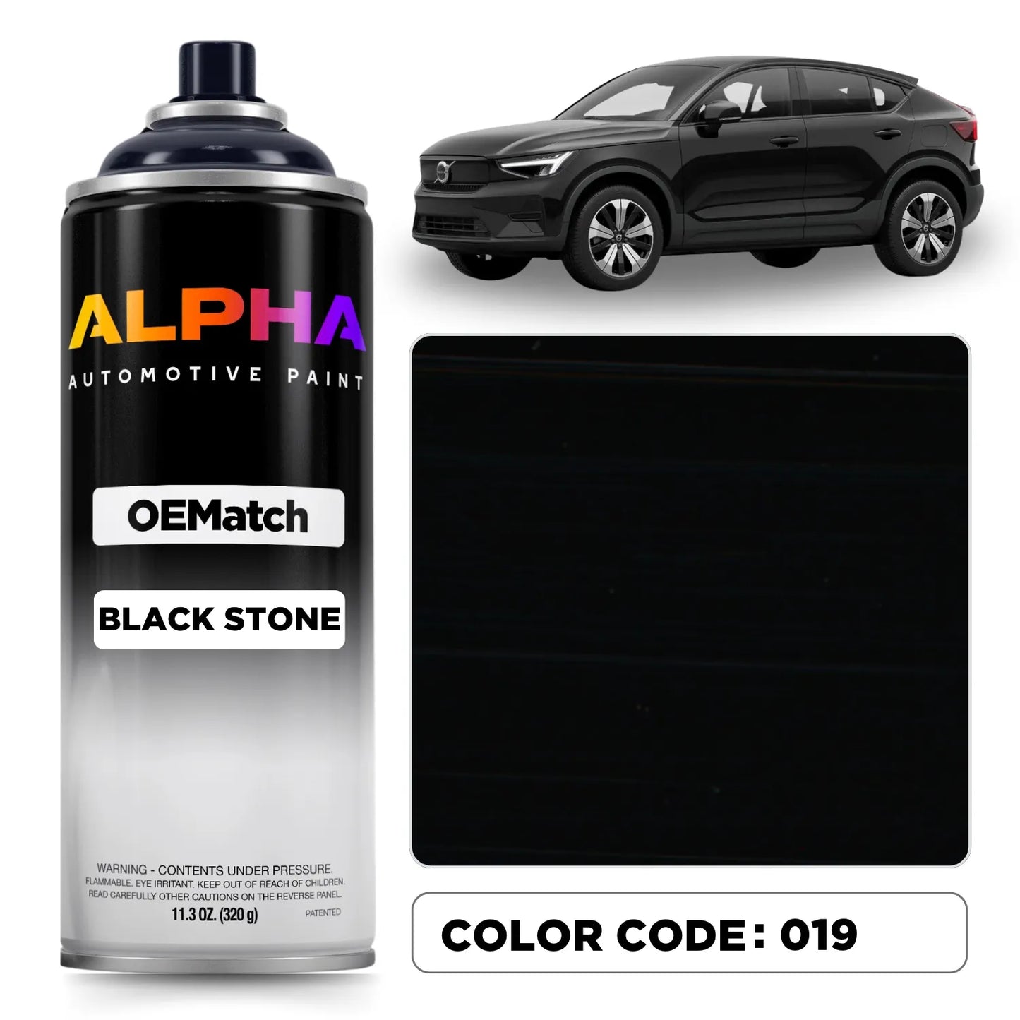 Volvo Black Stone 019 / 19 | OEMatch Spray Can