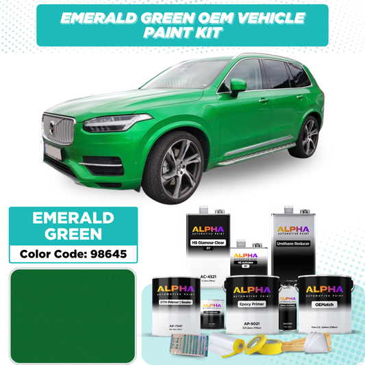 VOLVO EMERALD GREEN 98645 / 6001 | OEMatch Vehicle Paint Kit