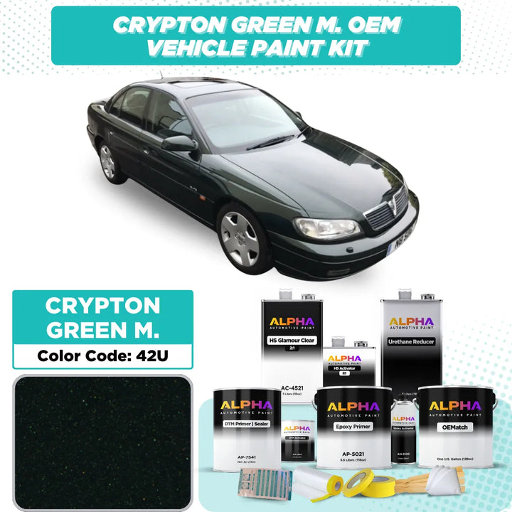 Vauxhall Crypton Green M. 42U / 380 | OEMatch Vehicle Paint Kit