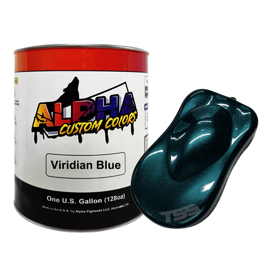 Viridian Blue Paint Basecoat Midcoat - The Spray Source - Alpha Pigments