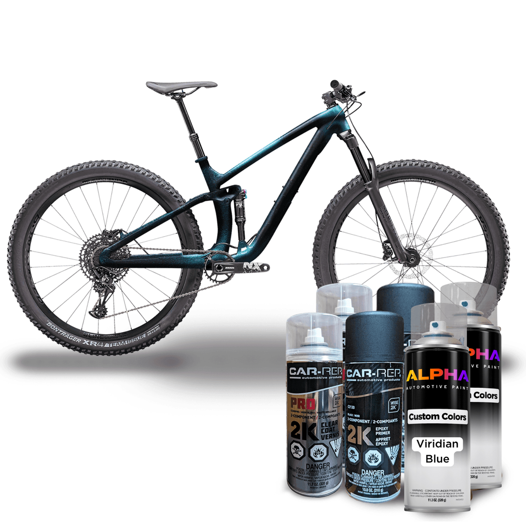 Viridian Blue Bike Paint Kit