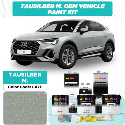 Volkswagen / Audi Tausilber Metallic LX7E | OEMatch Vehicle Paint Kit