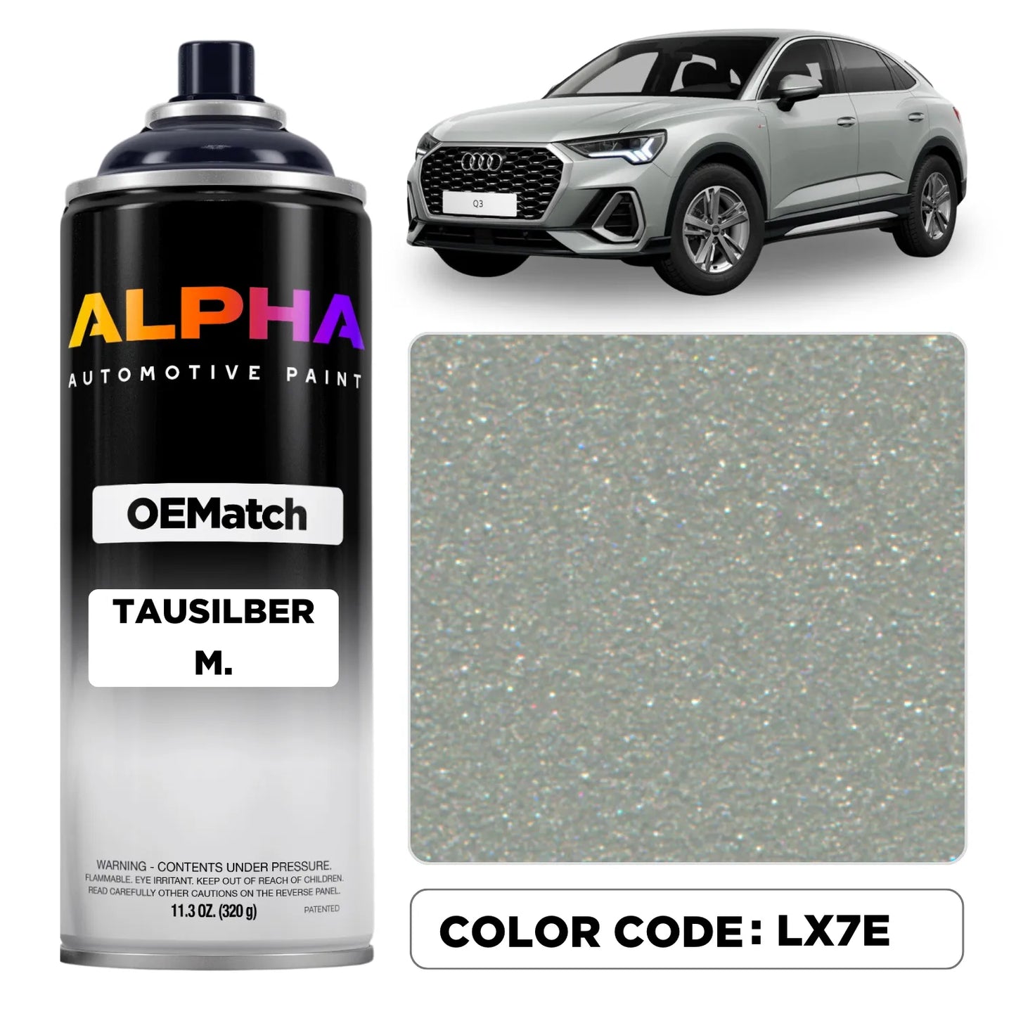 Volkswagen / Audi Tausilber Metallic LX7E | OEMatch Spray Can