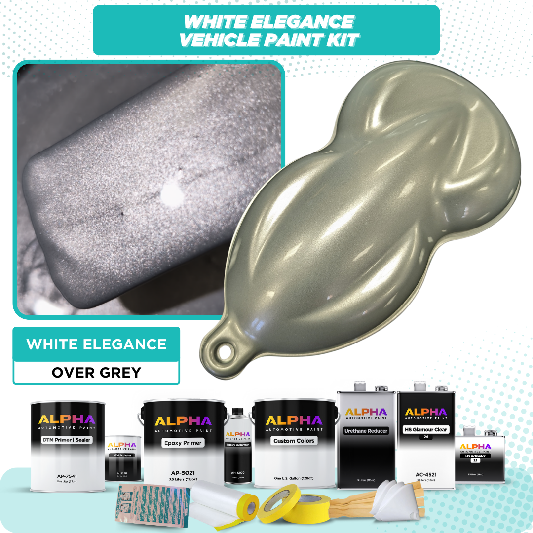 White Elegance Car Kit (Grey Ground Coat)