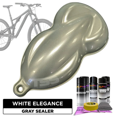 White Elegance Bike Paint Kit