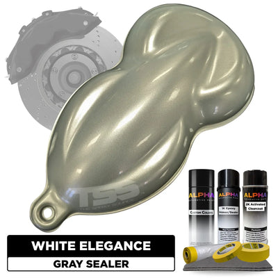 White Elegance Brake Caliper Paint Kit