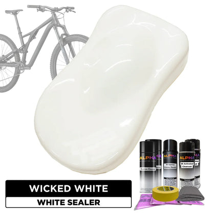 Wicked White Bike Paint Kit